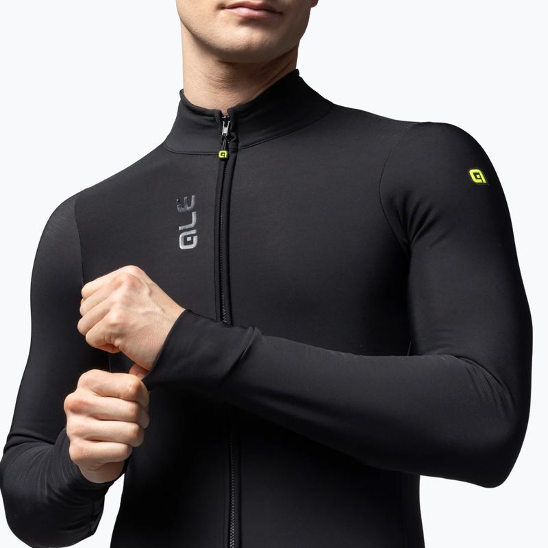 Férfi kerékpáros pulóver Alé Fondo 3.0 LS Jersey nero/black 3