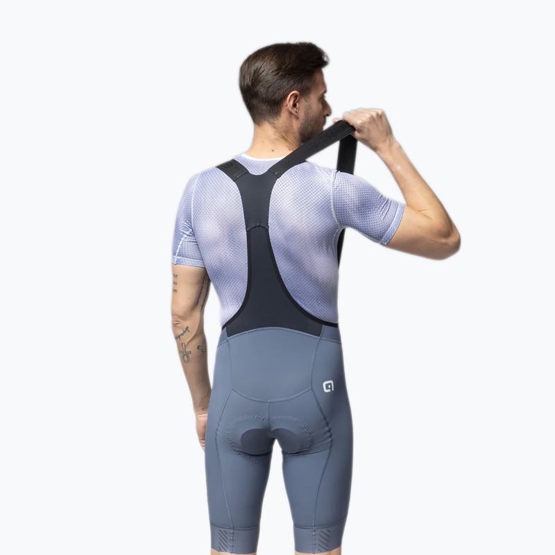 Férfi kerékpáros rövidnadrág Alé Magic Colour Bibshorts steel 2
