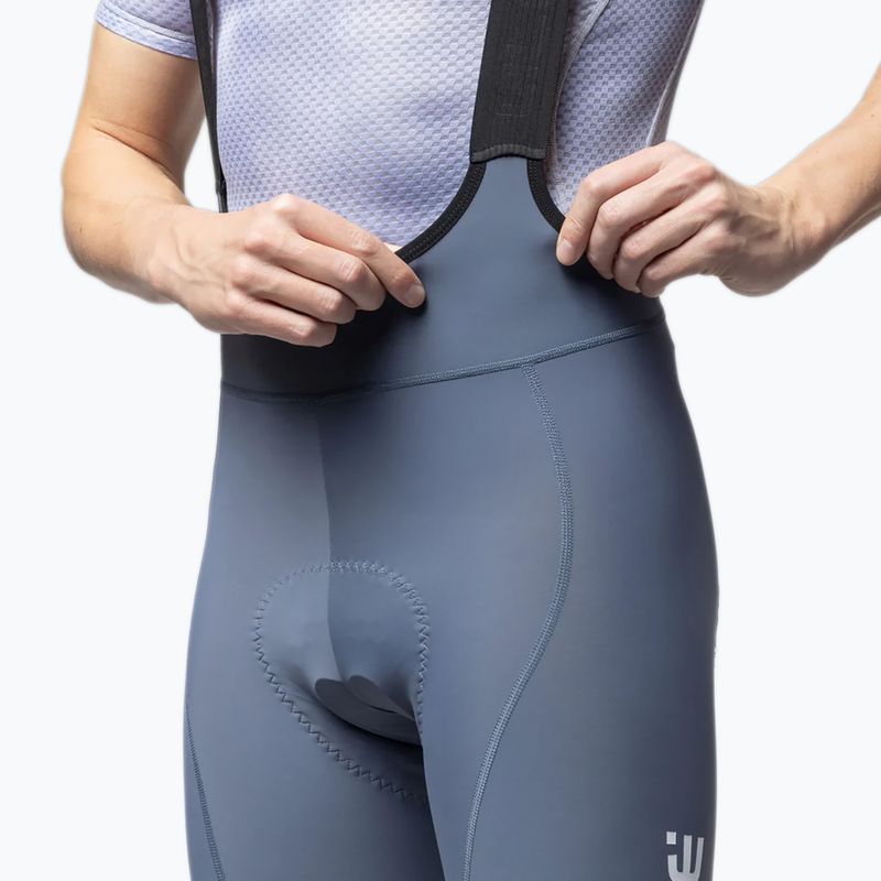 Férfi kerékpáros rövidnadrág Alé Magic Colour Bibshorts steel 3