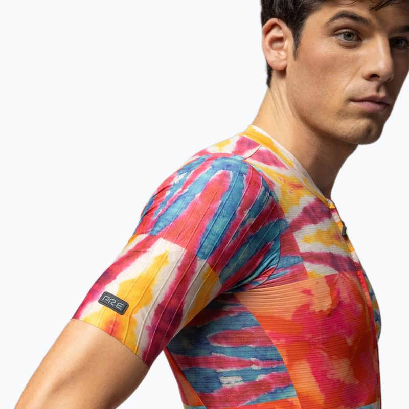 Férfi kerékpáros mez Alé Clorofilla orange combo 4