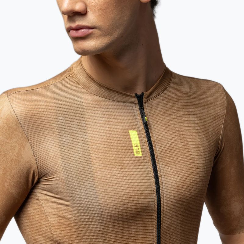 Férfi kerékpáros mez Alé Deep suede color 3