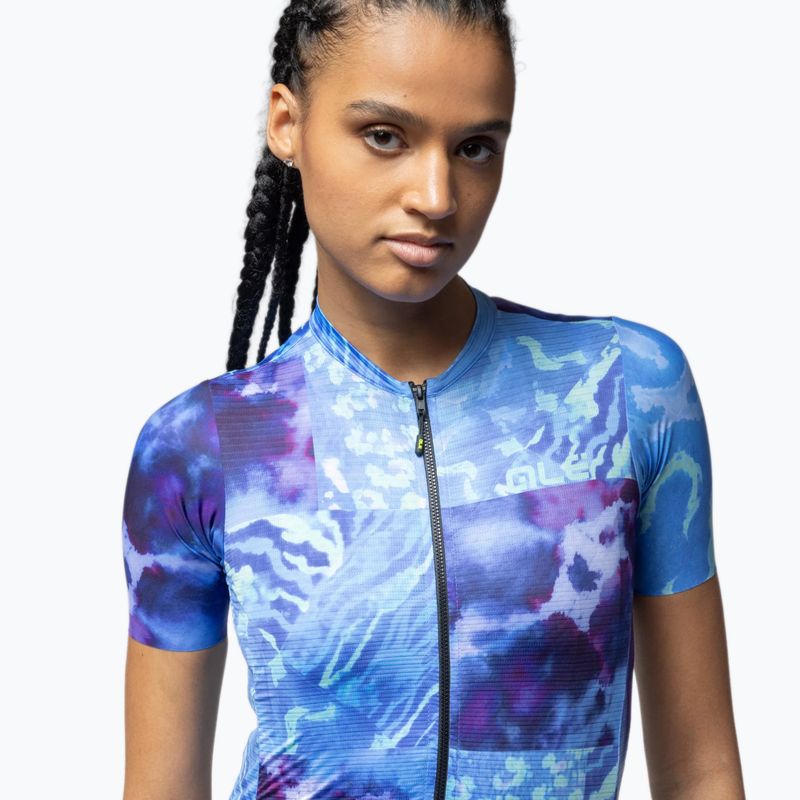 Női kerékpáros mez Alé Linfa blue combo 4