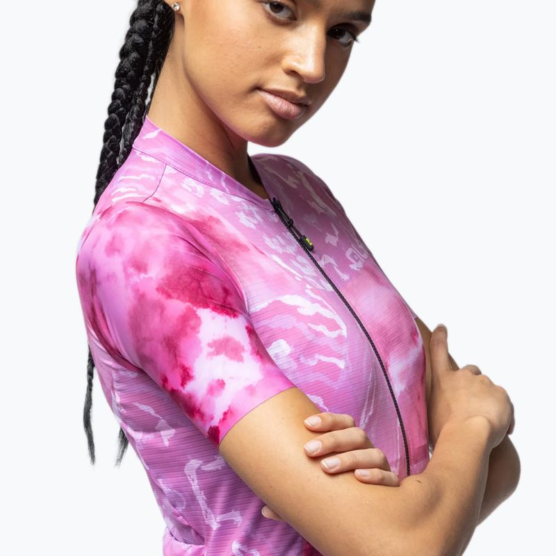 Női kerékpáros mez Alé Linfa pink combo 4