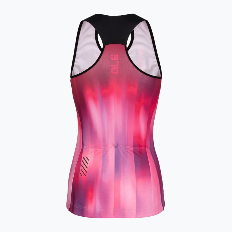 Női kerékpáros mez Alé Crazy TT pink combo 7