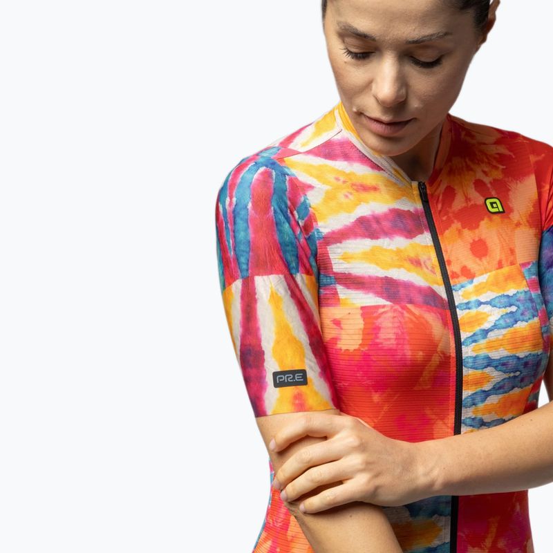 Női kerékpáros mez Alé Clorofilla orange combo 5