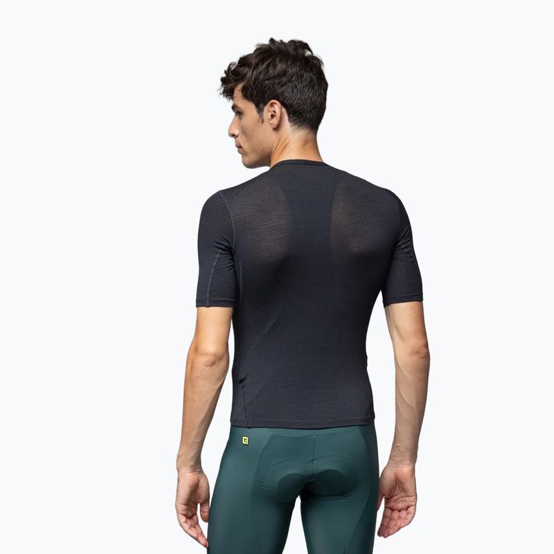 Férfi kerékpáros izzadságelvezető felső Alé Merino SS nero/black 2
