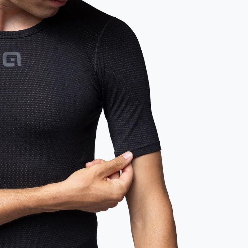 Férfi kerékpáros izzadságelvezető felső Alé Merino SS nero/black 4