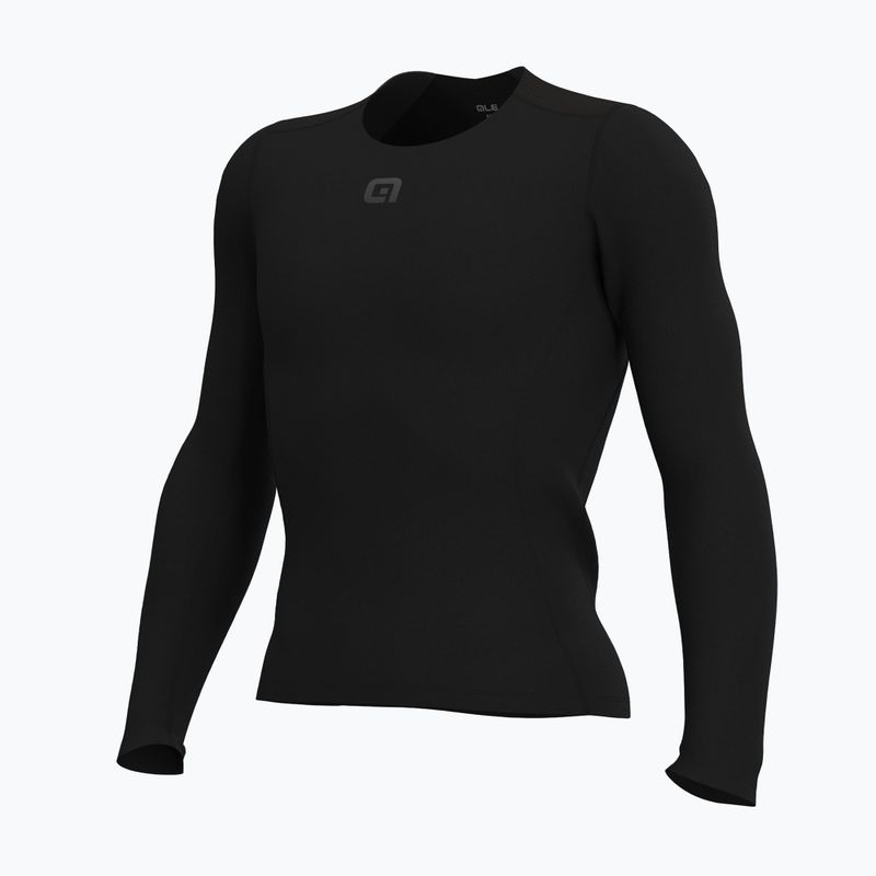 Férfi kerékpáros izzadságelvezető felső Alé Merino LS nero/black 8