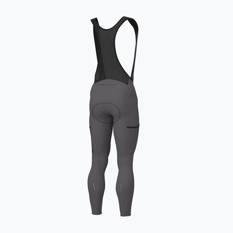 Férfi kerékpáros nadrág Alé Stones Cargo 2.0 Bibtights acciaio/steel 2