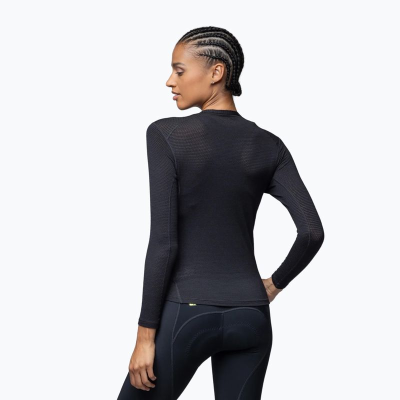 Női kerékpáros izzadságelvezető felső Alé Merino LS nero/black 2