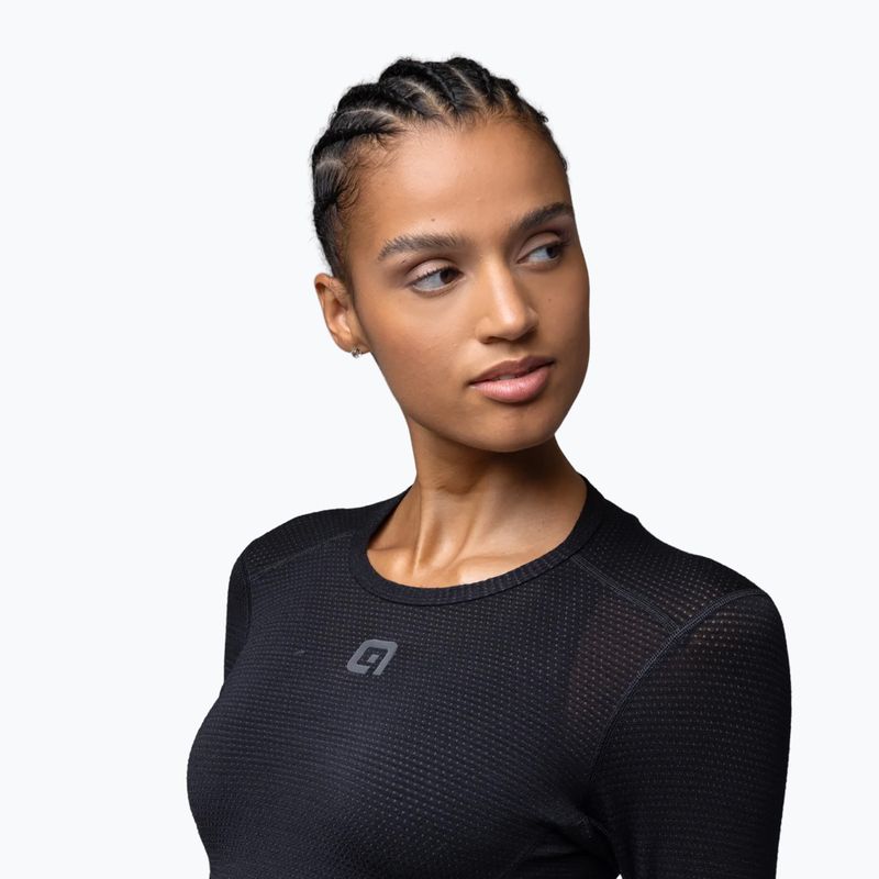 Női kerékpáros izzadságelvezető felső Alé Merino LS nero/black 4