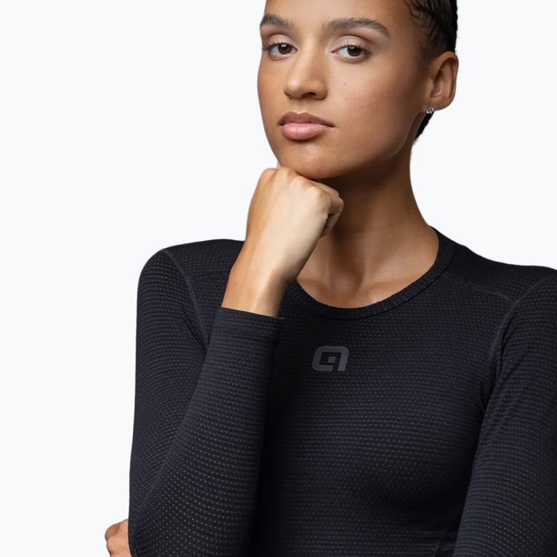 Női kerékpáros izzadságelvezető felső Alé Merino LS nero/black 5