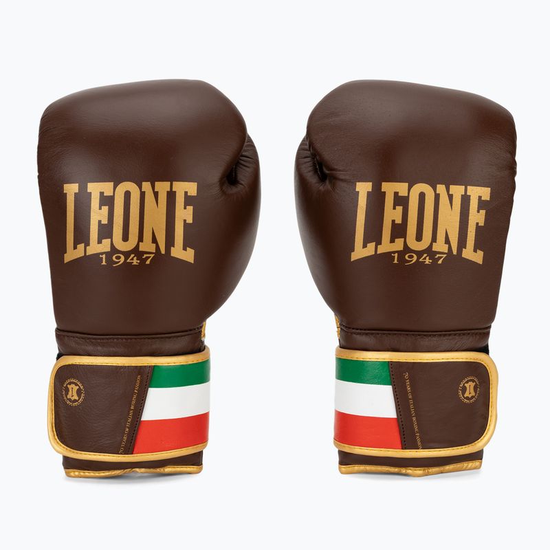 Boxkesztyű LEONE 1947 Italy '47 black/white/brown 2