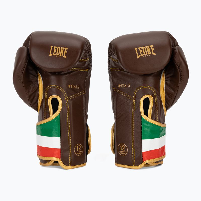 Boxkesztyű LEONE 1947 Italy '47 black/white/brown 3