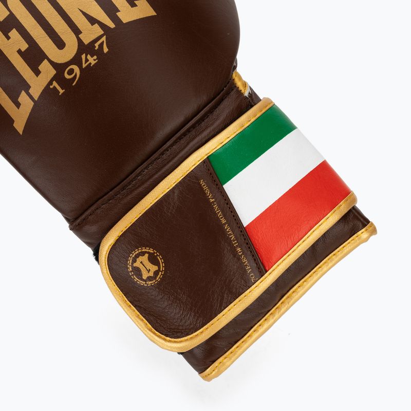 Boxkesztyű LEONE 1947 Italy '47 black/white/brown 6