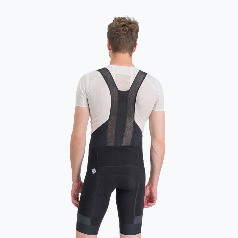 Sportful Supergiara Bibshort férfi kerékpáros rövidnadrág fekete 1102001.002 2
