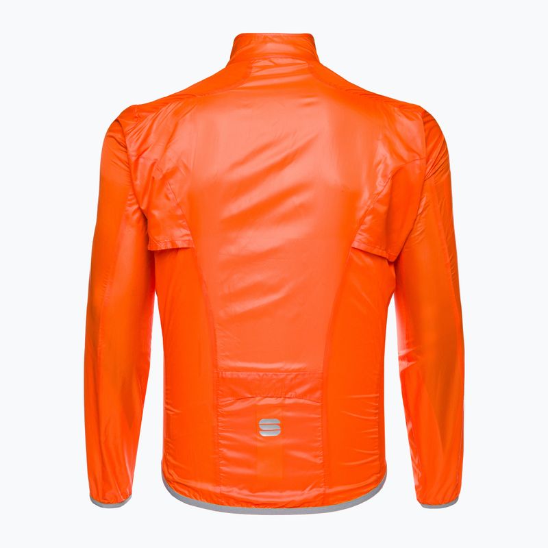 Férfi Sportful Hot Pack Easylight kerékpáros dzseki narancssárga 1102026.850 2