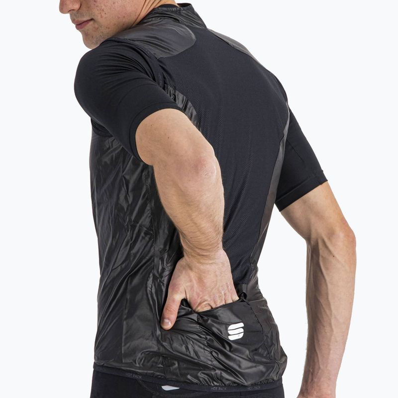 Férfi Sportful Hot Pack Easylight kerékpáros mellény fekete 1102027.002 4