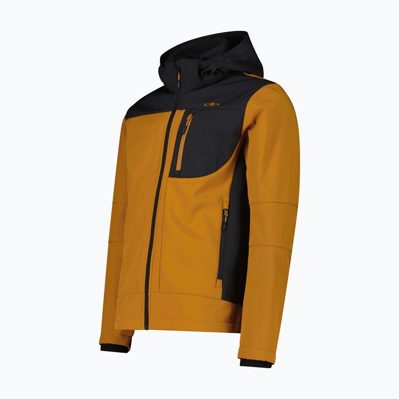 Férfi softshell dzseki CMP 3A01787N Zip Hood caramel/antracite 3
