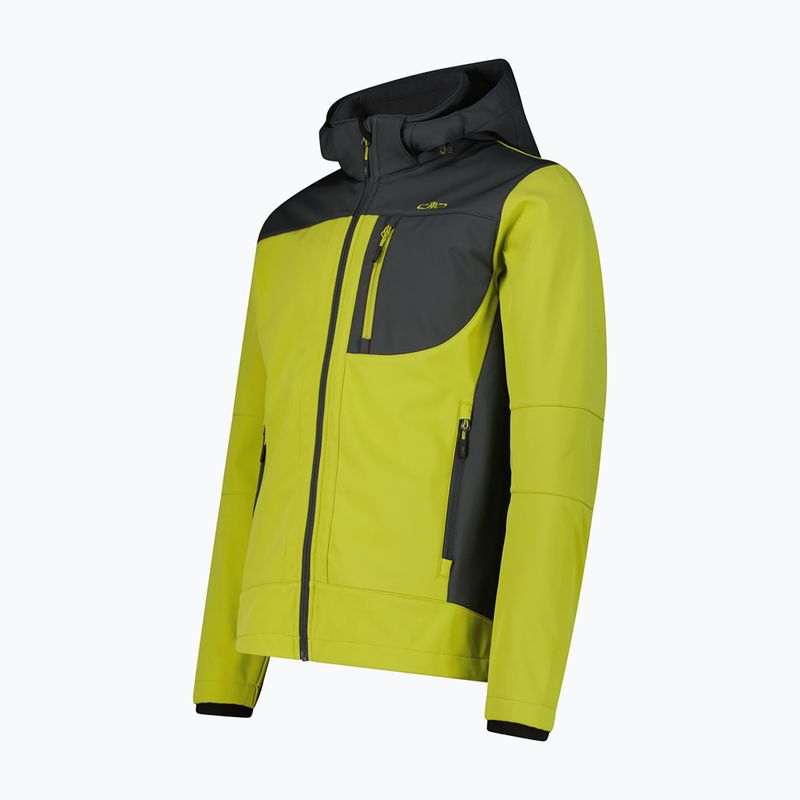 Férfi softshell dzseki CMP 3A01787N Zip Hood cardamom/black pine 3