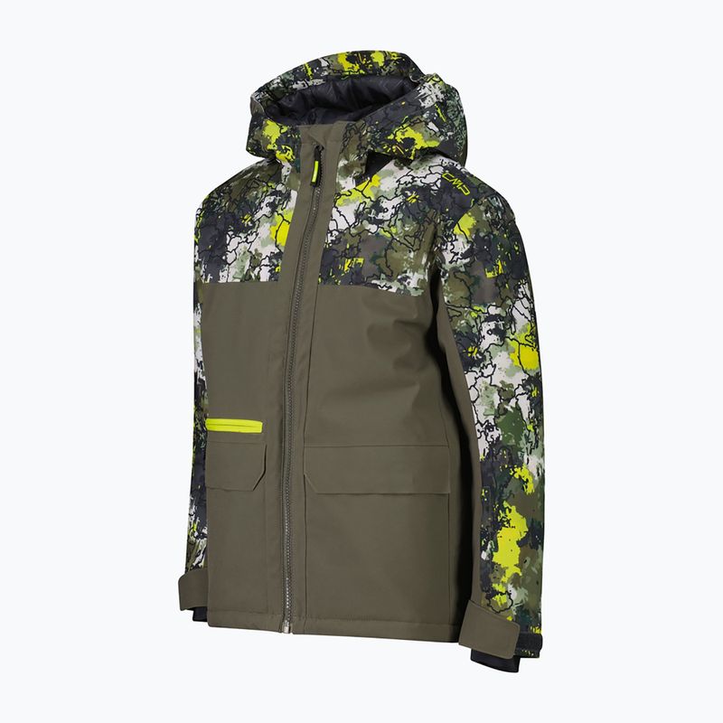 Gyerek síkabát CMP 36W0714P Fix Hood olive/acido 2