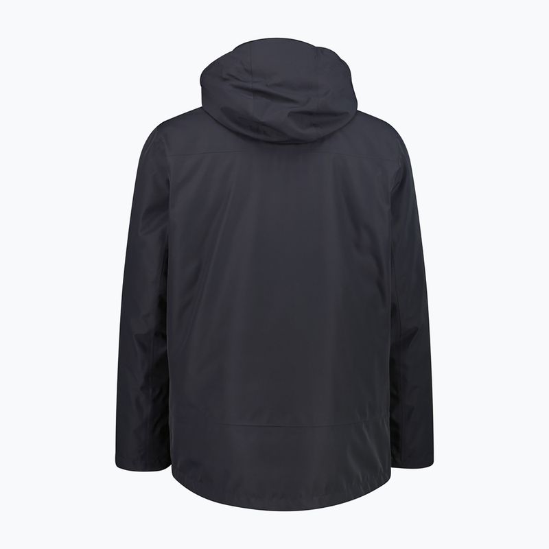 Férfi bélelt kabát CMP 36Z2257D Zip Hood Detachable Inn antracite 2