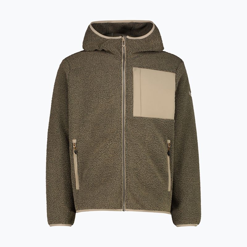 Férfi bélelt kabát CMP 36K2247 Fix Hood Parka teak mel
