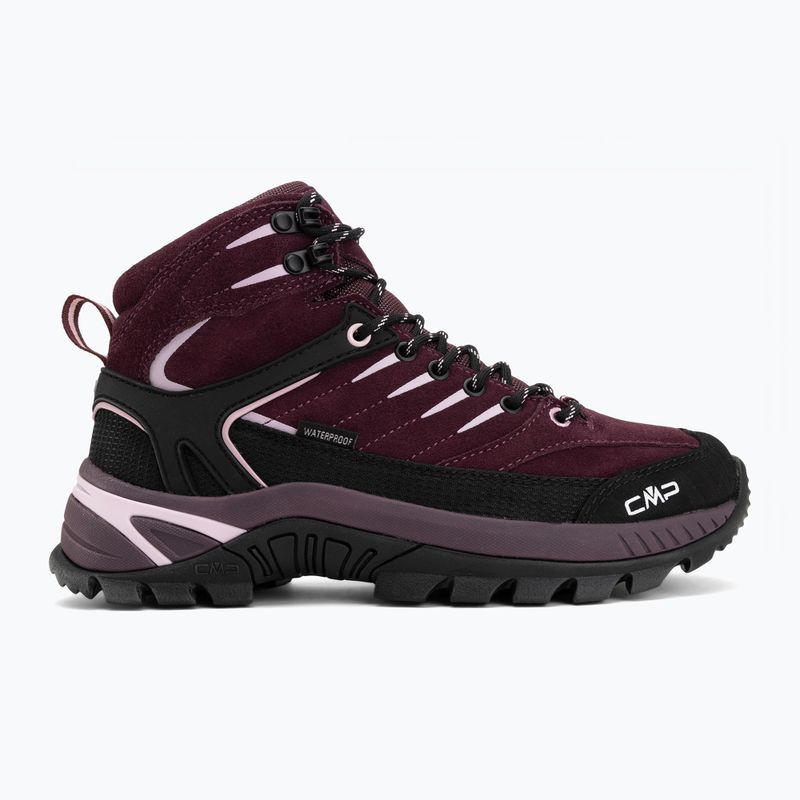 Női túracipők CMP Rigel 2.0 Mid Waterproof plum/soft pink 2