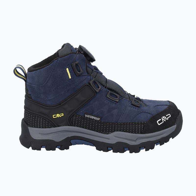 Gyermek túracipők CMP Kiruna Mid Fitgo Fleece Wp blue ink/yellow 2
