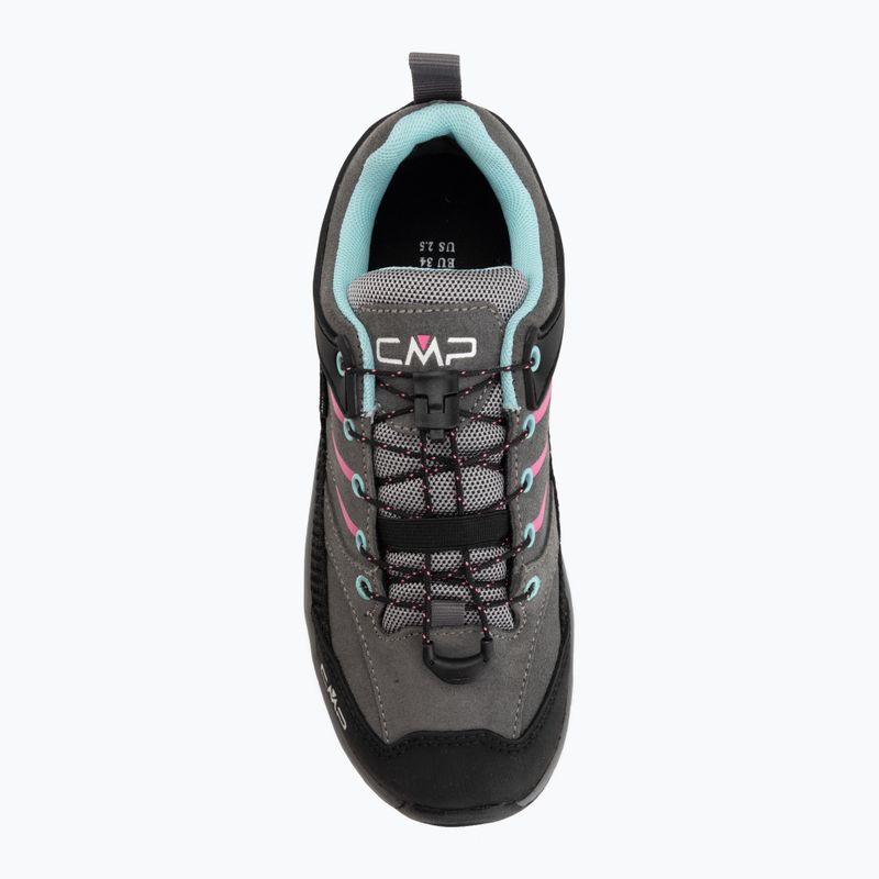 Gyermek túracipők CMP Rigel 2.0 Low Waterproof grey/acquarius/pink fluo 5