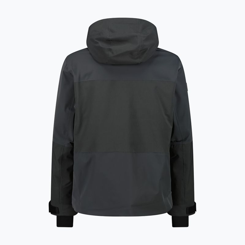 Férfi síkabát CMP 36W0027 Fix Hood black pine 2