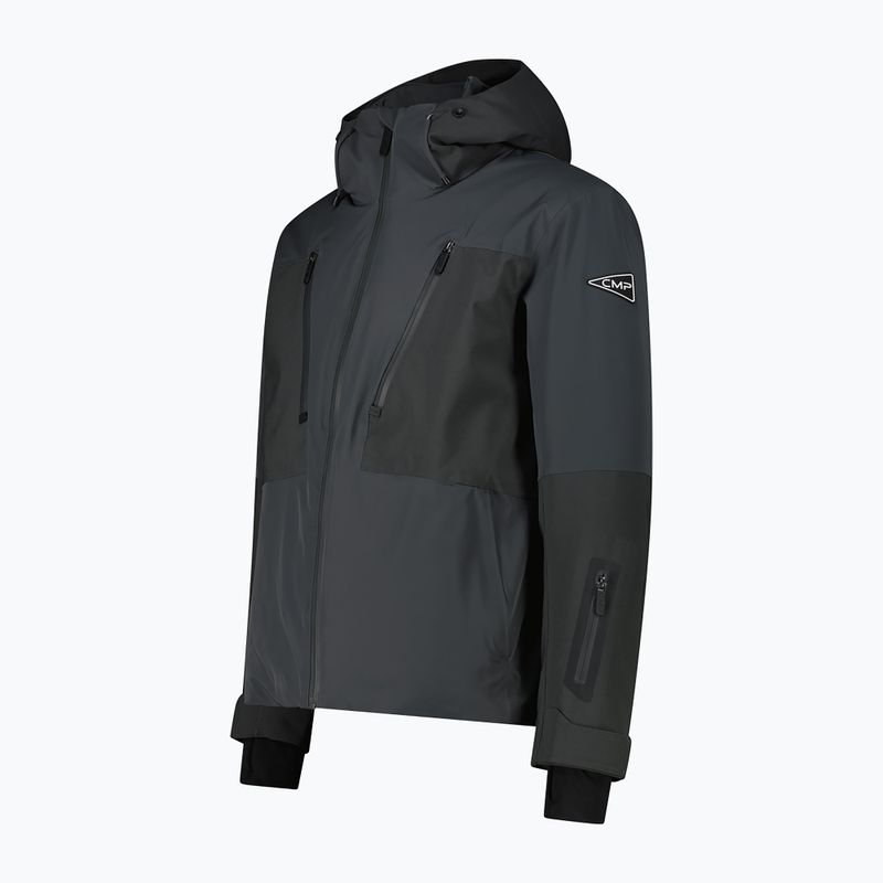 Férfi síkabát CMP 36W0027 Fix Hood black pine 3