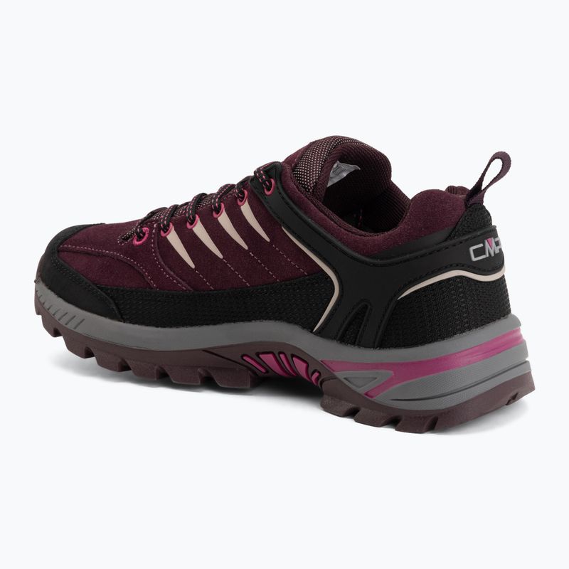Gyermek túracipők CMP Rigel 2.0 Low Waterproof black berry/amaranto 3