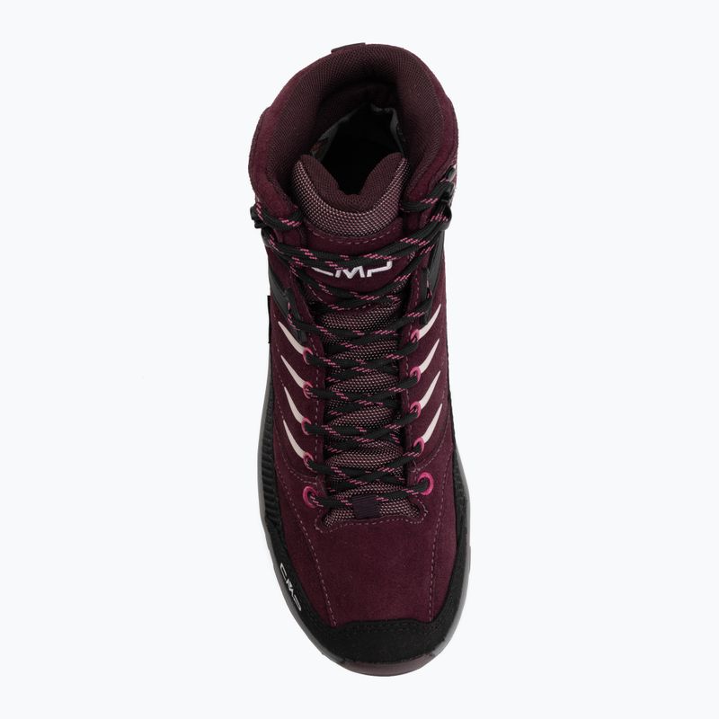 Gyermek túracipők CMP Rigel 2.0 Mid Waterproof black berry/amaranto 5