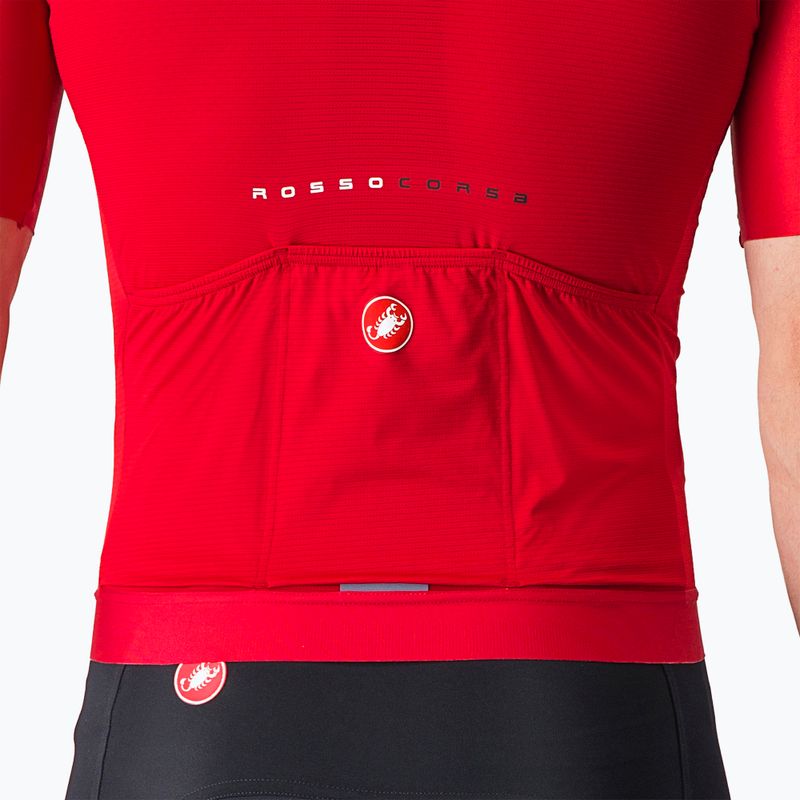 Férfi kerékpáros póló Castelli Aero Race 7.0 rich red 8