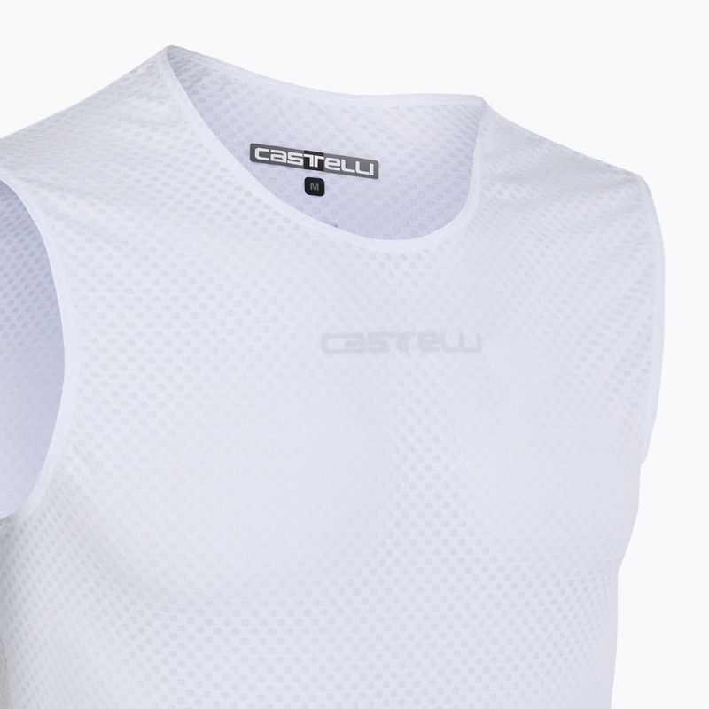 Férfi kerékpáros mez Castelli Pro Mesh 2.0 ujjatlan fehér 3