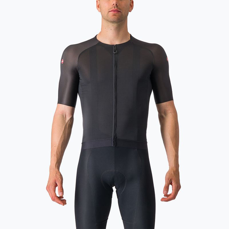 Férfi kerékpáros póló Castelli Aero Race 7.0 light black