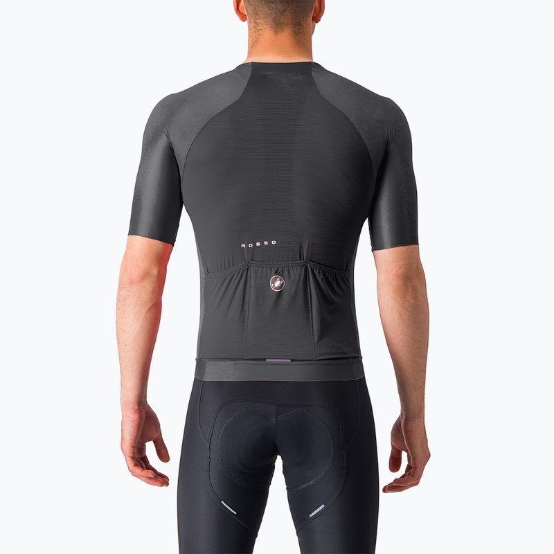 Férfi kerékpáros póló Castelli Aero Race 7.0 light black 2