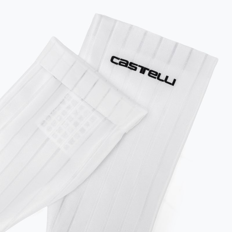 Kerékpáros lábszárvédők Castelli Fast Legs white/black 5