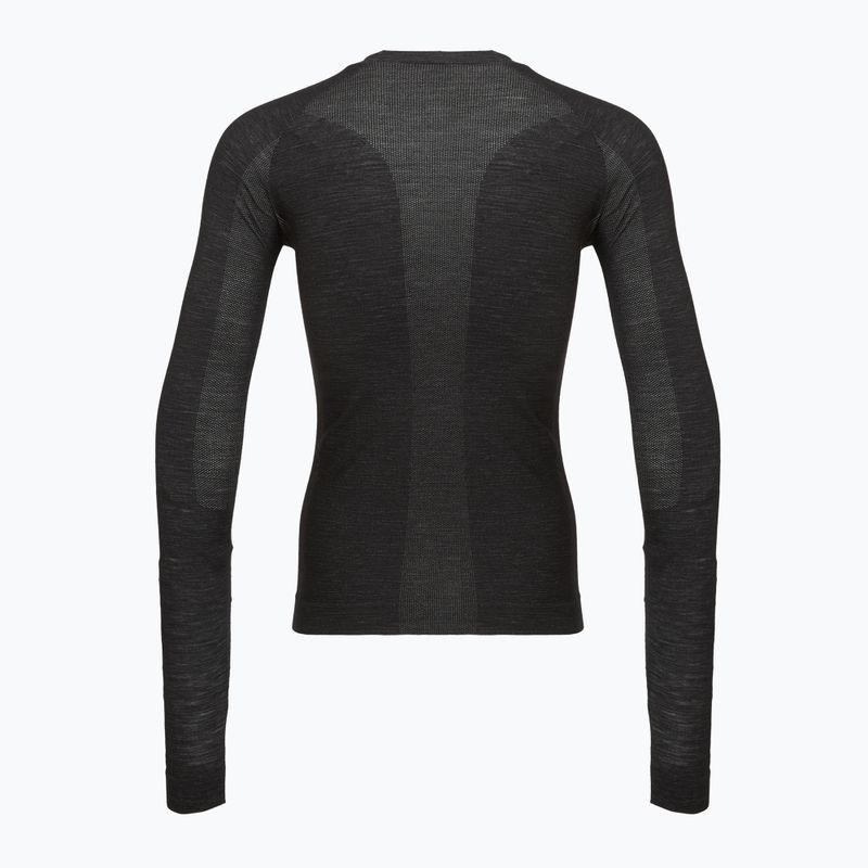 Férfi kerékpáros hosszú ujjú póló Castelli Merino Seamless Baselayer black 2