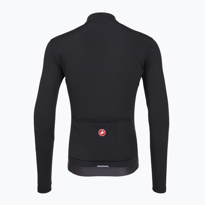 Férfi kerékpáros pulóver Castelli Espresso Thermal light black 2