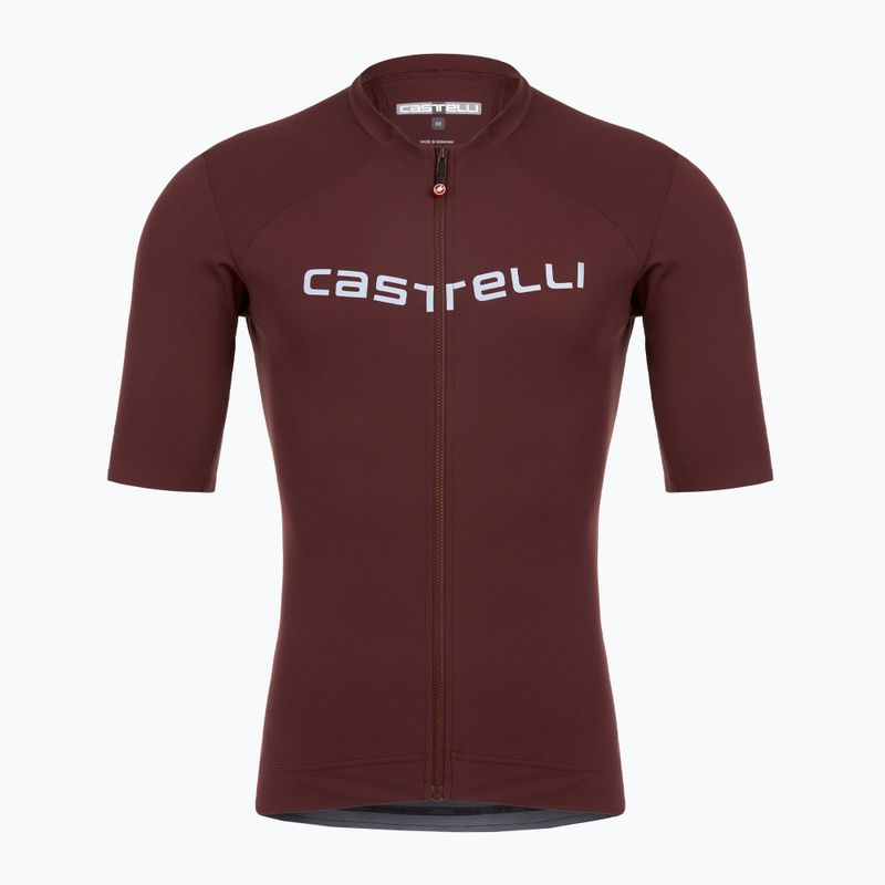 Férfi Castelli Prologo Lite mély bordó/ezüst szürke kerékpáros mez