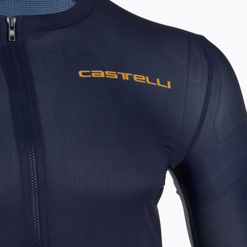 Férfi Castelli Unlimited Entrata 3 belga kék kerékpáros mez 3