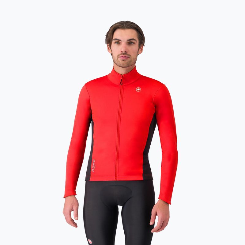 Férfi kerékpáros dzseki Castelli Entrata 2 red/black