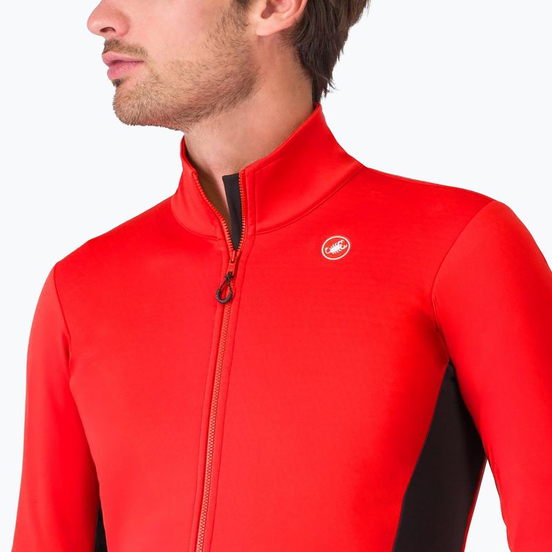 Férfi kerékpáros dzseki Castelli Entrata 2 red/black 3