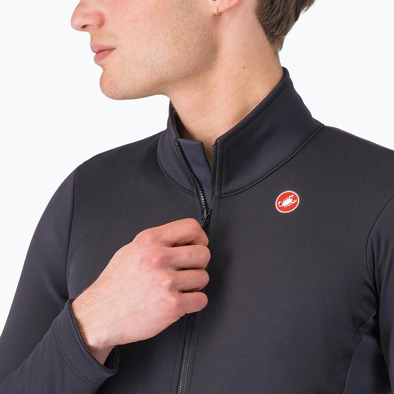 Férfi kerékpáros dzseki Castelli Entrata 2 light black/dark gray 3