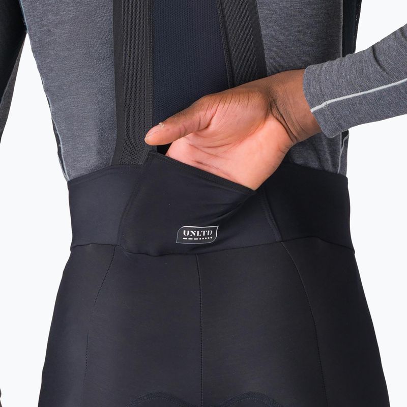 Férfi kerékpáros nadrág Castelli Unlimited Bibtight black 4