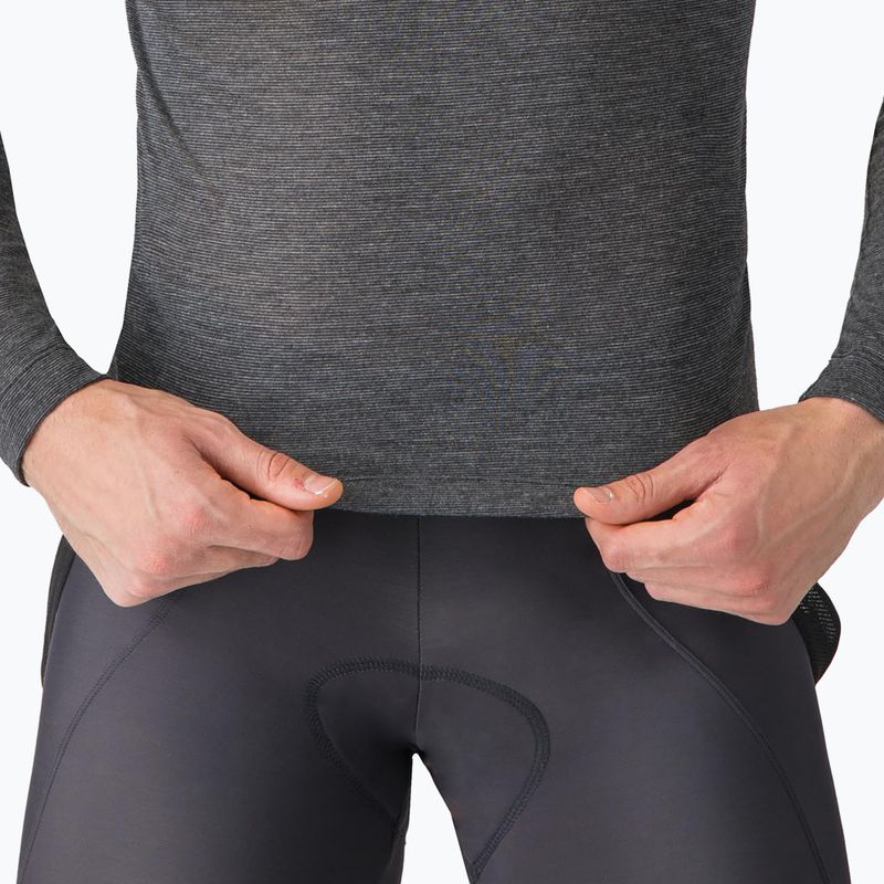 Férfi kerékpáros hosszú ujjú póló Castelli Medio Base Layer melange gray 5