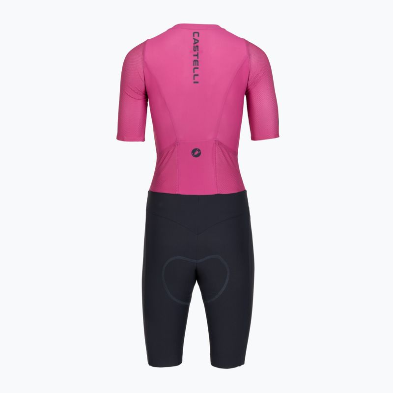 Női kerékpáros overall Castelli Movement Suit W violet pink/twilight blue 2