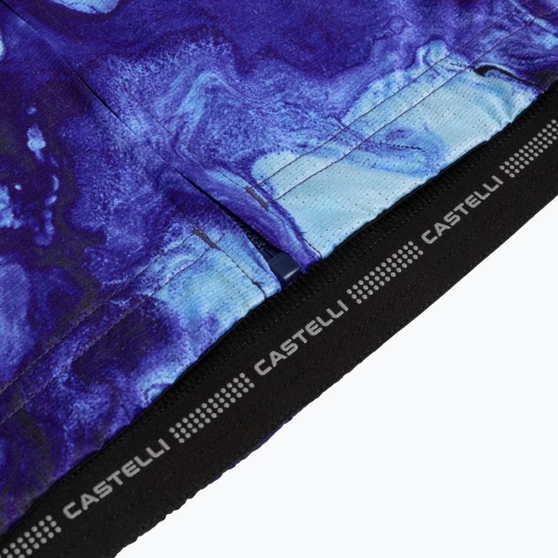Női kerékpáros mez Castelli Cosmic Vortex multicolor violet blue 5